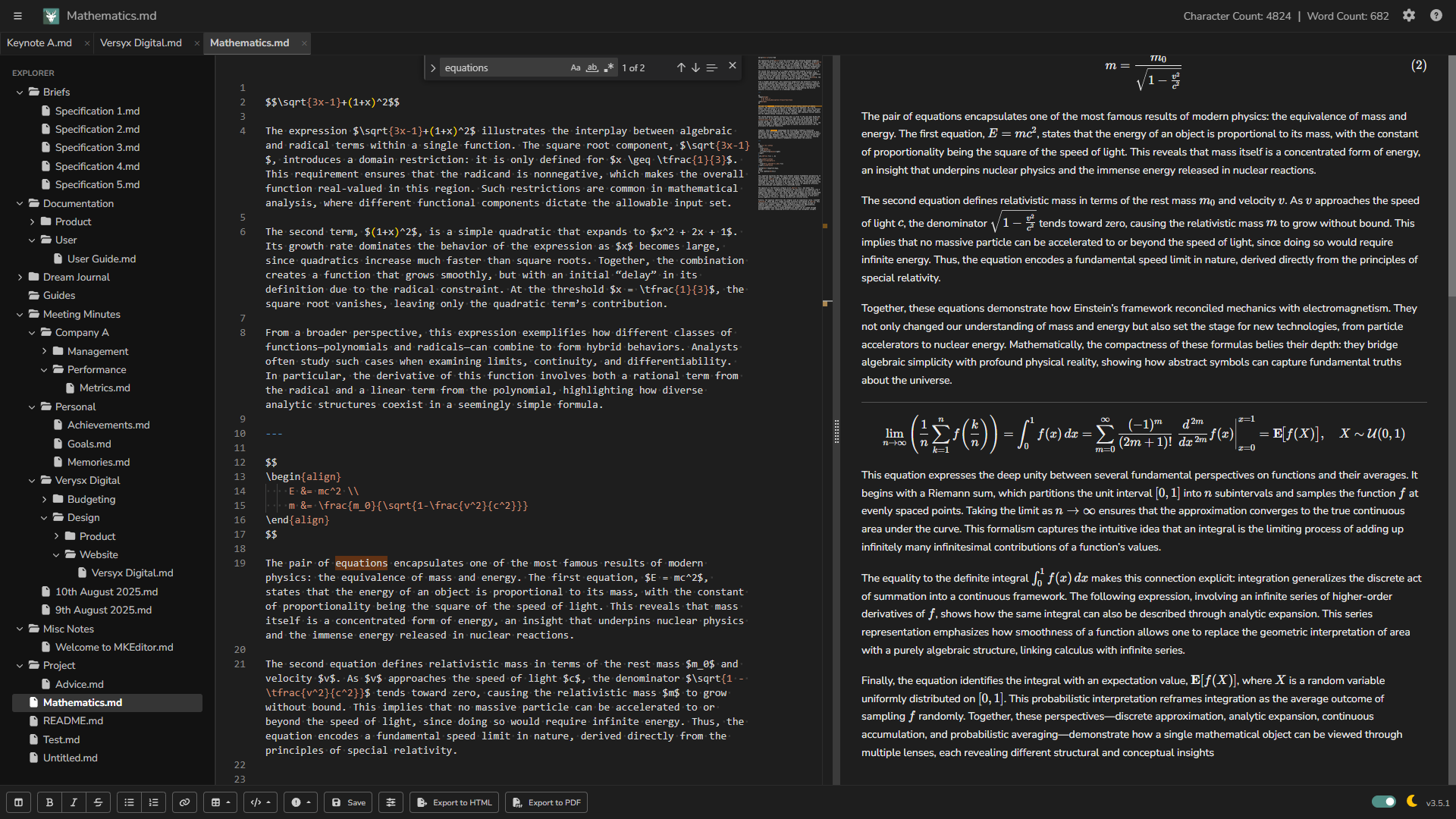 MKEditor screenshot in light mode
